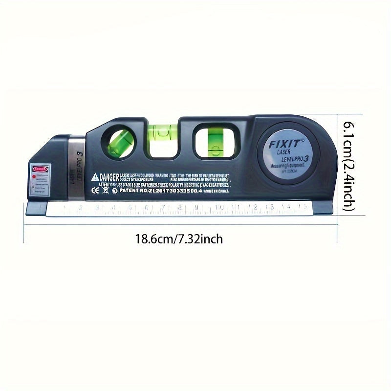 Meça com precisão seus projetos com este nível de laser multifuncional!