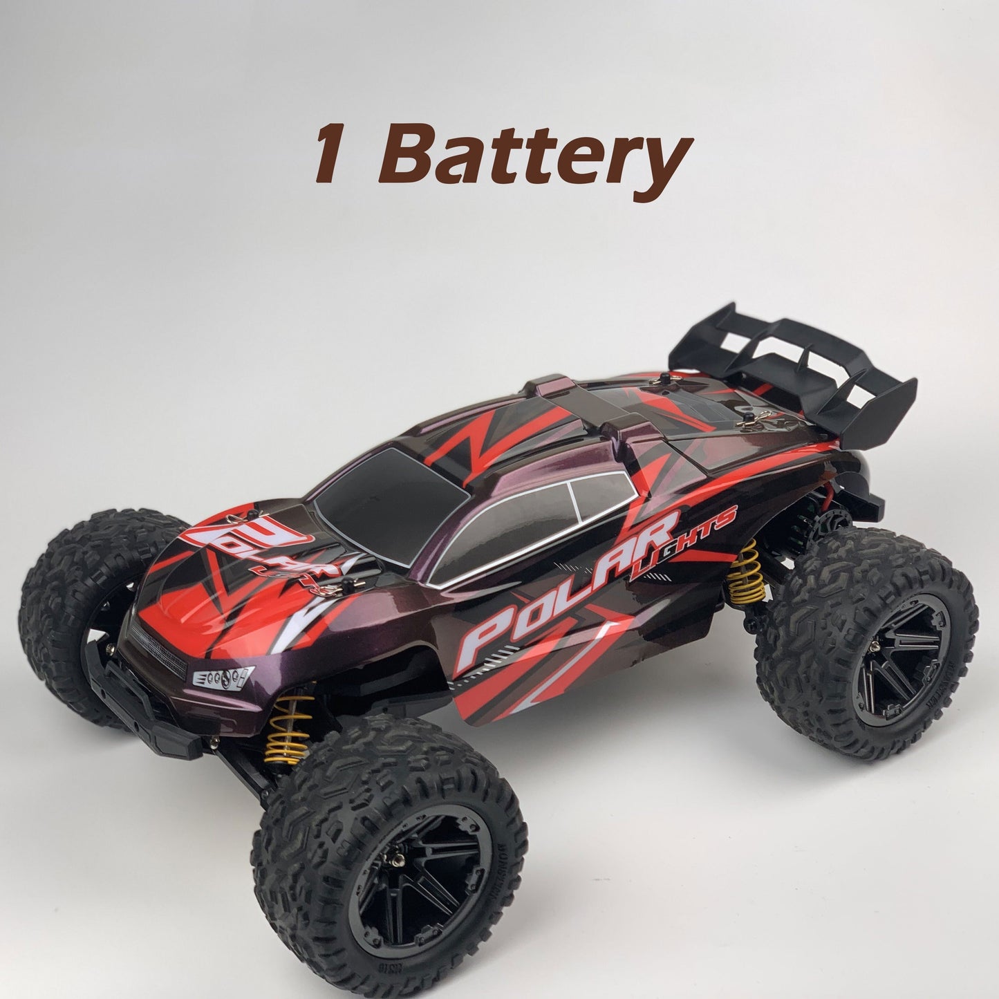 Gran coche RC de deriva fuera de la carretera con absorción de choque independiente, motor fuerte, funcionamiento de alta velocidad, todos los terrenos disponibles, regalos de Navidad, regalos de cumpleaños