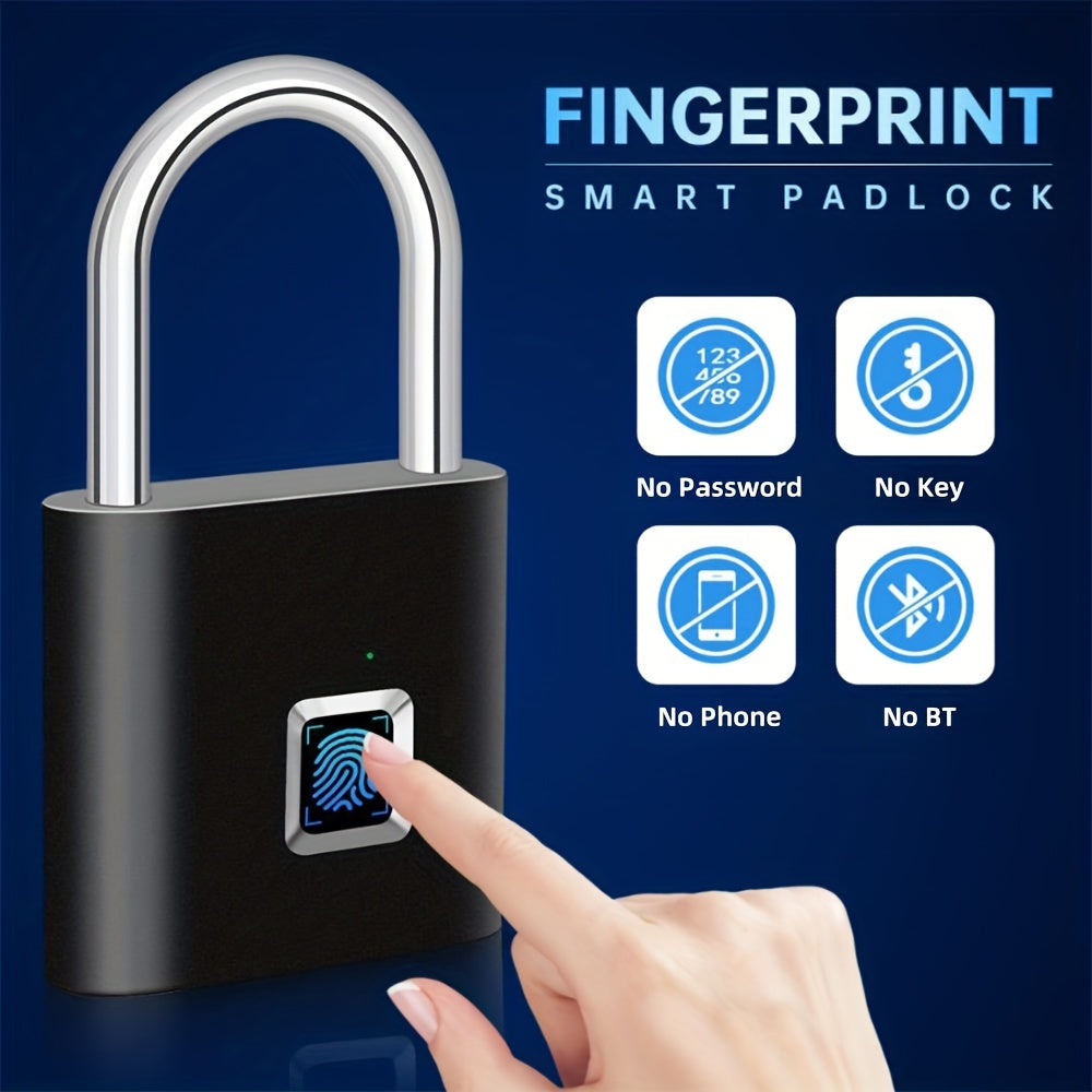 Smart Fingerprint Padlock: Unlock Your Door with a Touch of Your Thumb!