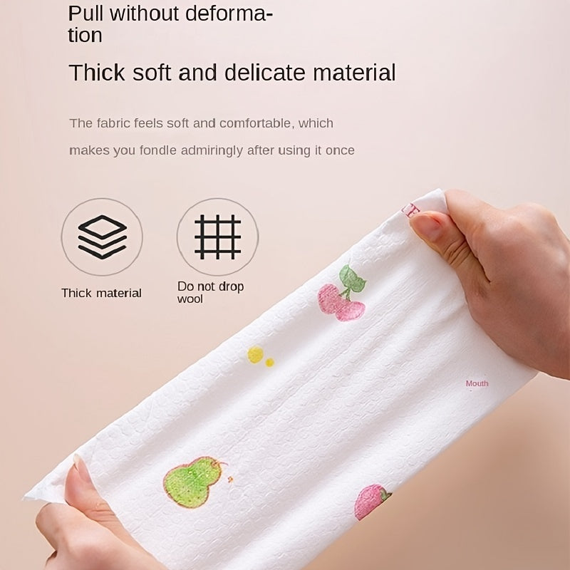 50 Sheets\u002Froll Dry And Wet Lazy Dishcloth, Disposable Special Paper For Kitchen Cleaning, Water Absorption And Oil Free Household Dishcloth