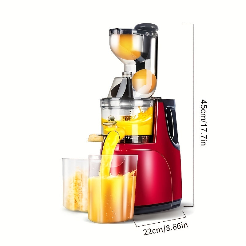 Máquina anaranjada del Juicer de la fruta cítrica con el motor reservado del conducto ancho para las máquinas del Juicer de la verdura y de la fruta que mastica el Juicer