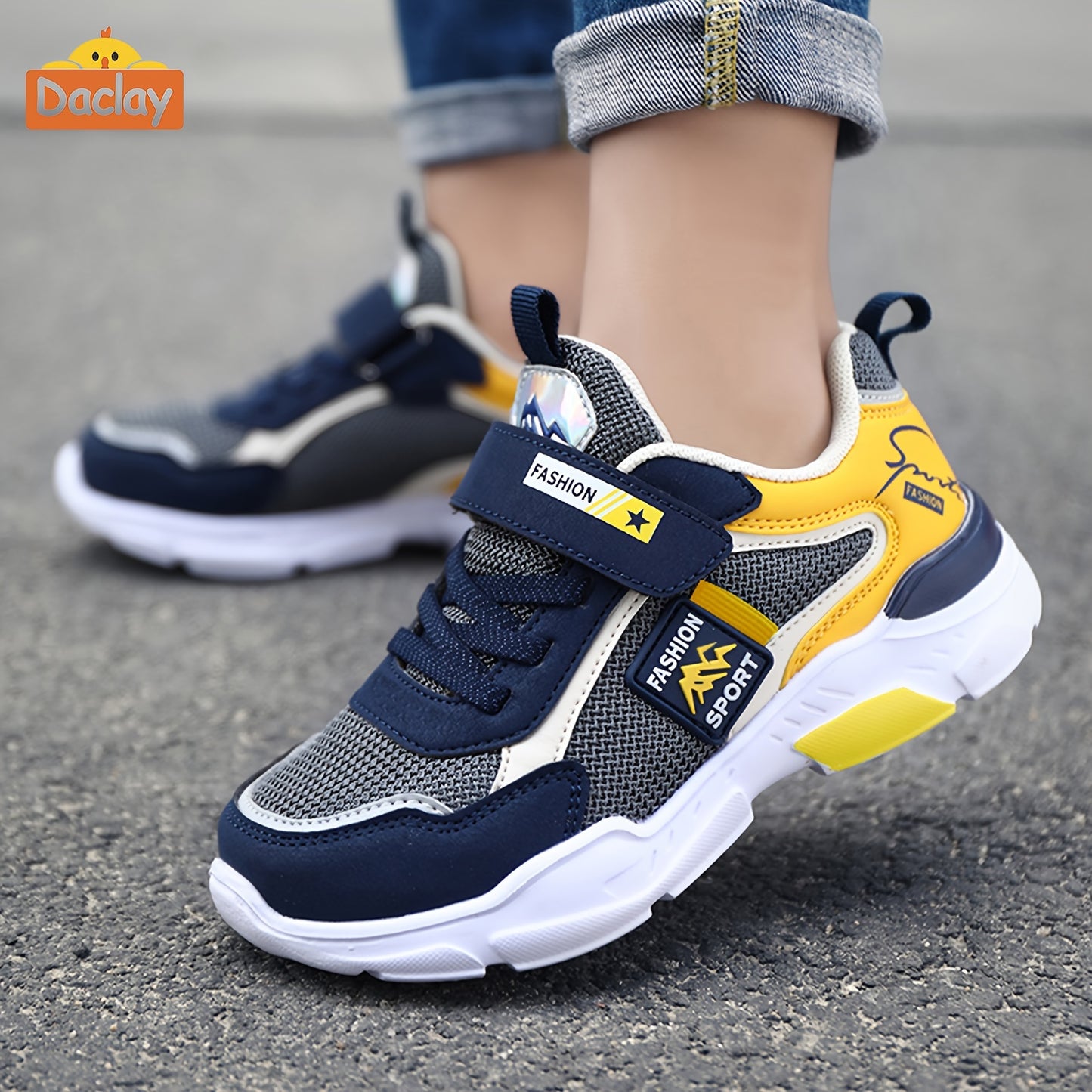 Daclay Children's Running Shoes Sports Shoes Girls' And Boys' Shoes Basketball Shoes Casual Sports Shoes