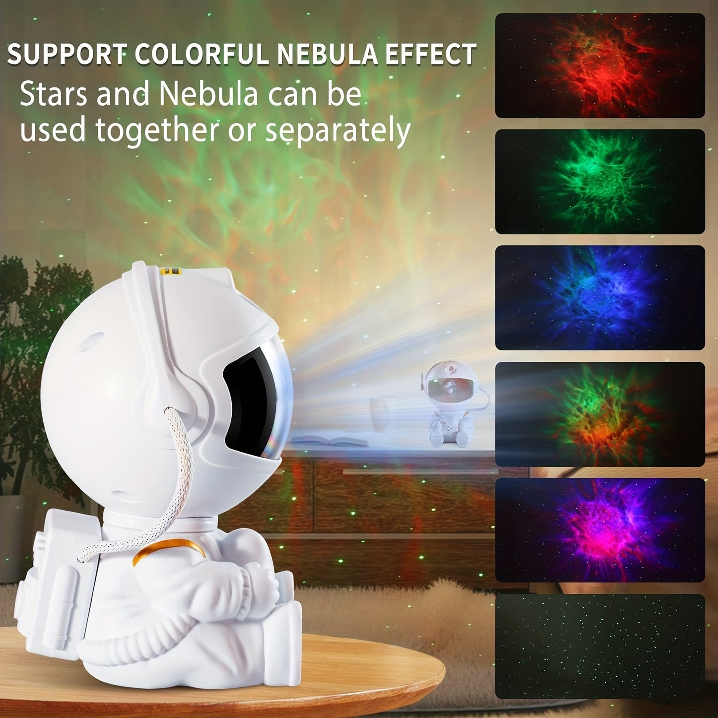 1pc Astronaut Sky Projector Night Light, Party Atmosphere Light For Ceiling Decoration Game Room Bedroom