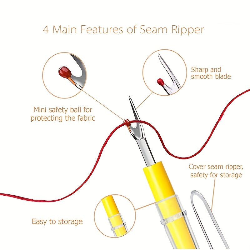 4 unids Costura costura Rippers, práctico puntada Rippers para coser artesanía quitar hilos herramientas