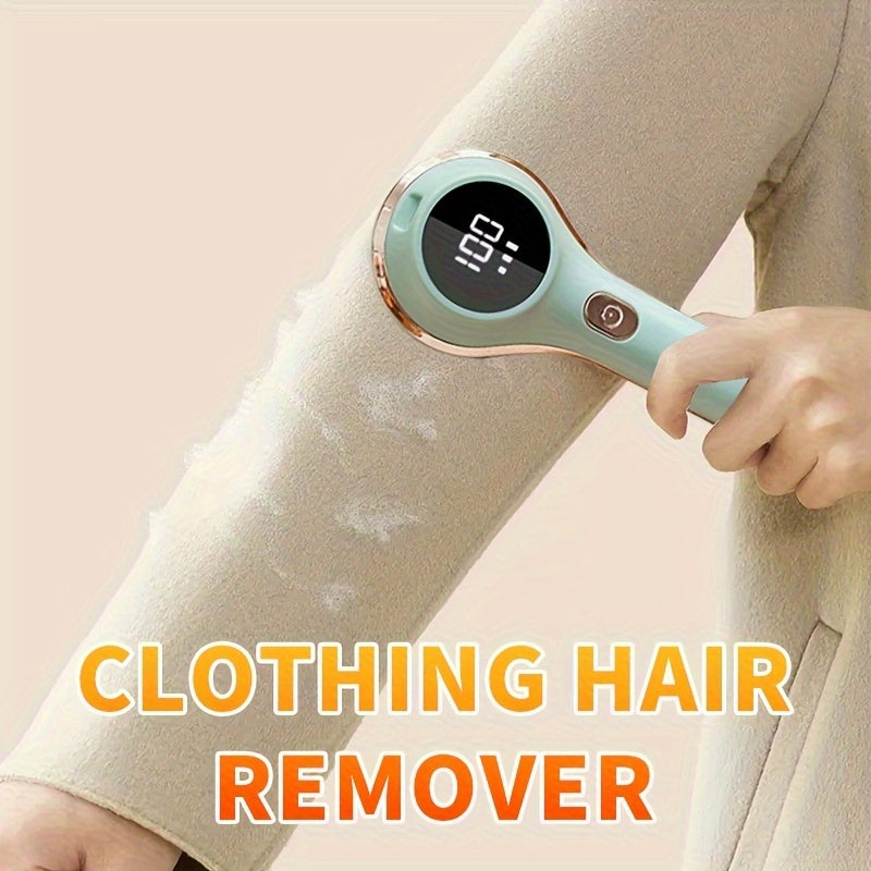 1pc, Fabric Shaver, Electric Lint Remover, USB Rechargeable Sweater Shaver, Power Lint Shaver, Fuzz Remover, Pilling Remover, Portable Hairball Trimmer For Clothes, Bedding, Furniture, Carpet, Sofa, Cleaning Supplies, Cleaning Gadgets