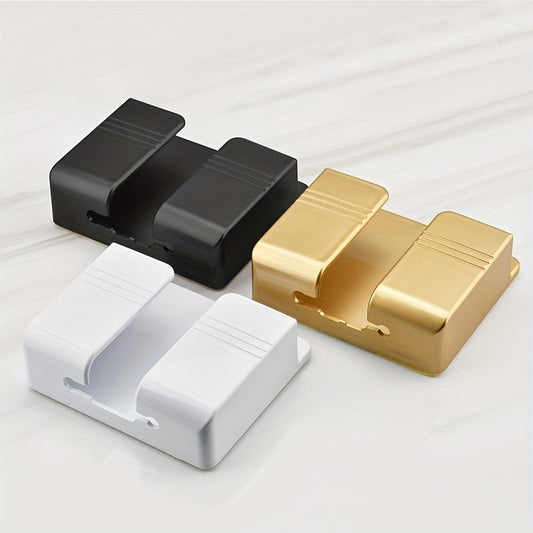 Wall-Mounted Mobile Phone Charging Box: Simple & Convenient Phone Bracket For Paste-Free, Remote-Controlled Wall Storage!
