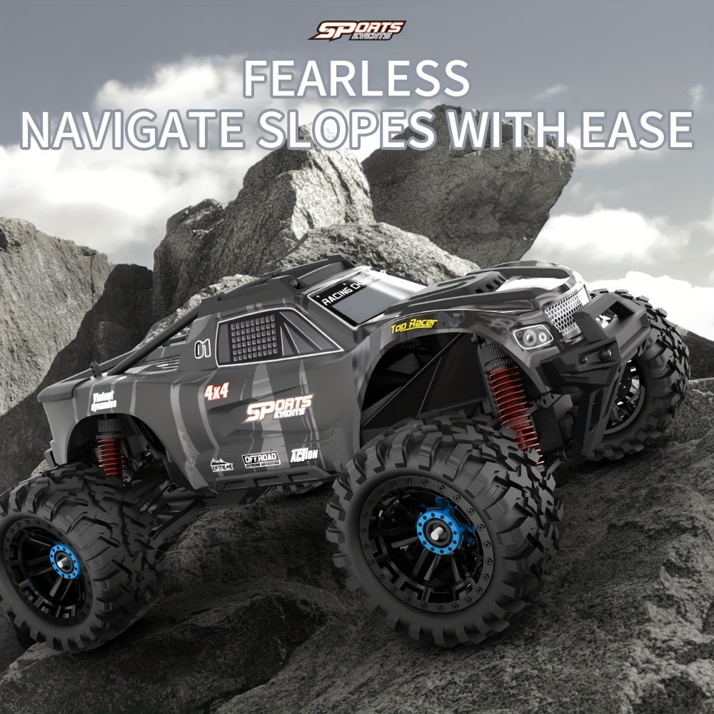 1\u002F10 Fast RC Car,45km\u002Fh High-Speed Electric Off-Road RC Truck, All Terrain Monster Truck,4WD Remote Control Car