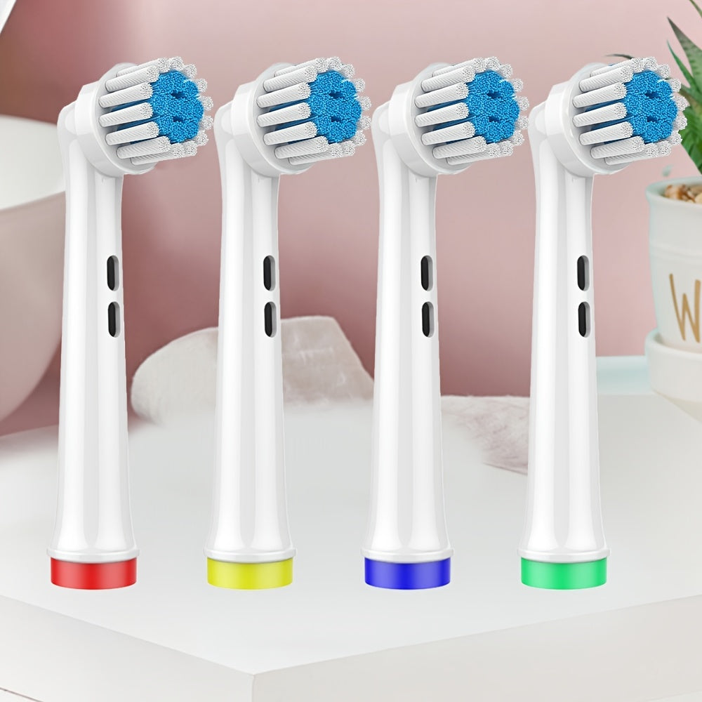 8pcs 4pcs Oral B Compatible Sensitive Toothbrush Heads with Reusable Covers - Gentle and Effective Oral Care