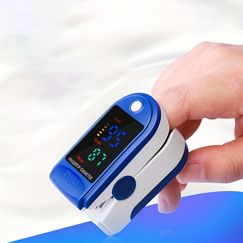 1pc Fingertip Pulse Oximeter, LCD Digital Display, For Gauging Pulse Rate Blood Oxygen Home Health Care Blood Pressure Monitor Oximetr, Without Battery