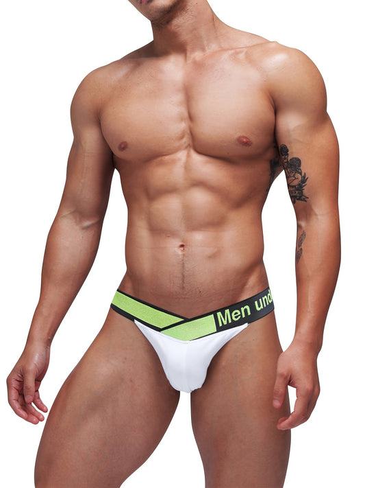 1 unid hombres modal Ropa interior, moda V cinturón transpirable cómodo elástico Bragas brief, sexy cintura baja calzoncillos, regalo ideal para el amigo