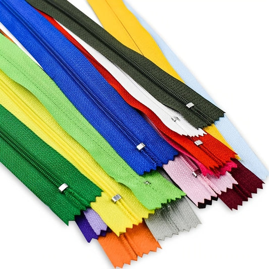 10pcs cremalleras 7,8 pulgadas mezcladas cremalleras de nylon de la bobina cremalleras de costura coloridas para los artes de costura del sastre