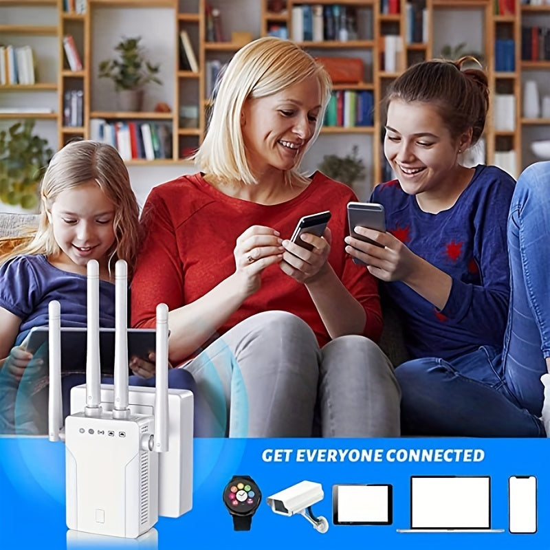 WiFi Extender, 2023 New WiFi Extender Signal Booster For Home, WiFi Booster Covers Up To 8470 Sq.ft And 35 Devices, Internet Booter With Ethernet Port, 1-Tap Easy Setup, Alexa Compatible