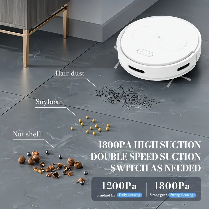 1pc, Intelligent Robot Vacuum Cleaner, Mopping Robot, 14.17inch\u002F14.2-inch Automatic Sweeping Machine Robot, Equipped With Automatic Rolling Brush Design, Intelligent Automatic Charging, Good Helper For Home Floor Cleaning