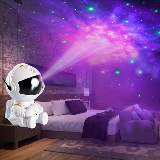 1pc Astronaut Sky Projector Night Light, Party Atmosphere Light For Ceiling Decoration Game Room Bedroom