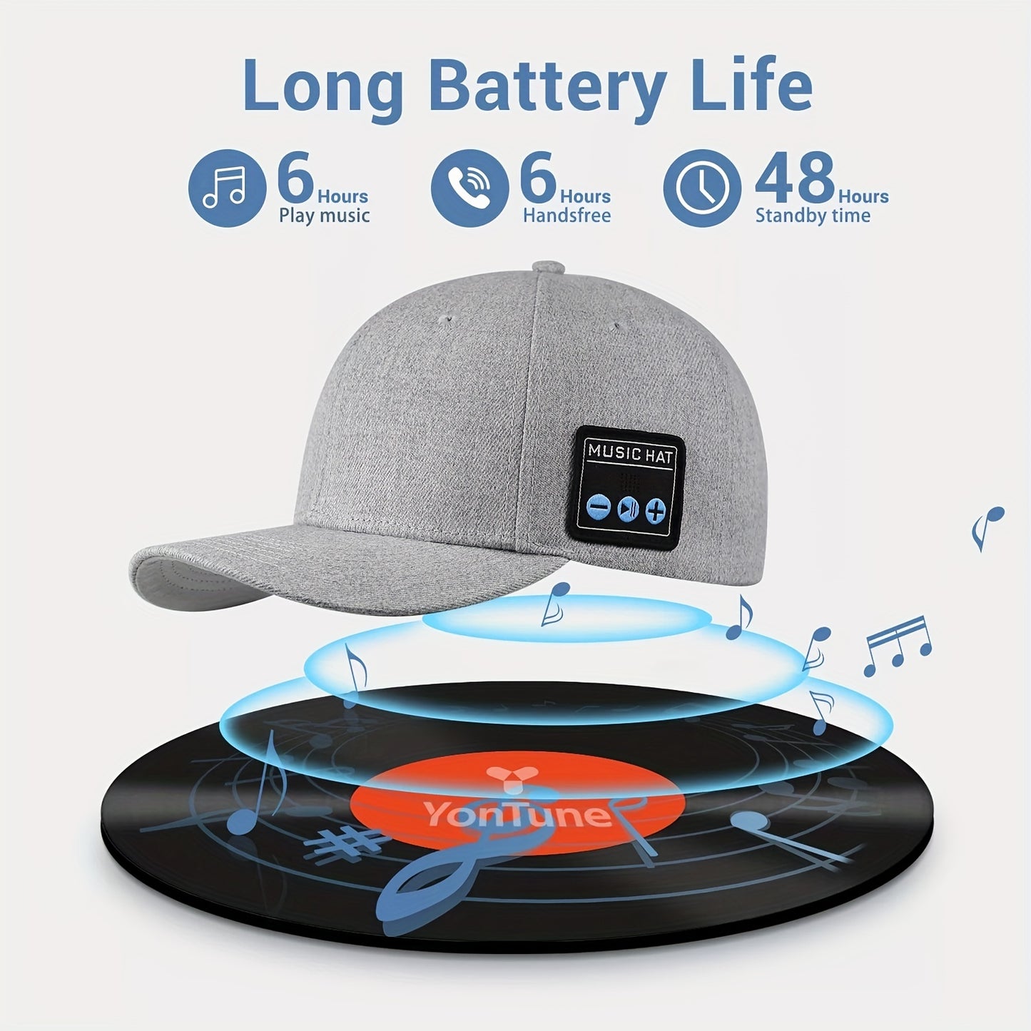 Wireless Smart Speaker Headphone Baseball Cap - The Perfect Birthday Gift for Men, Women, Boys, and Girls!