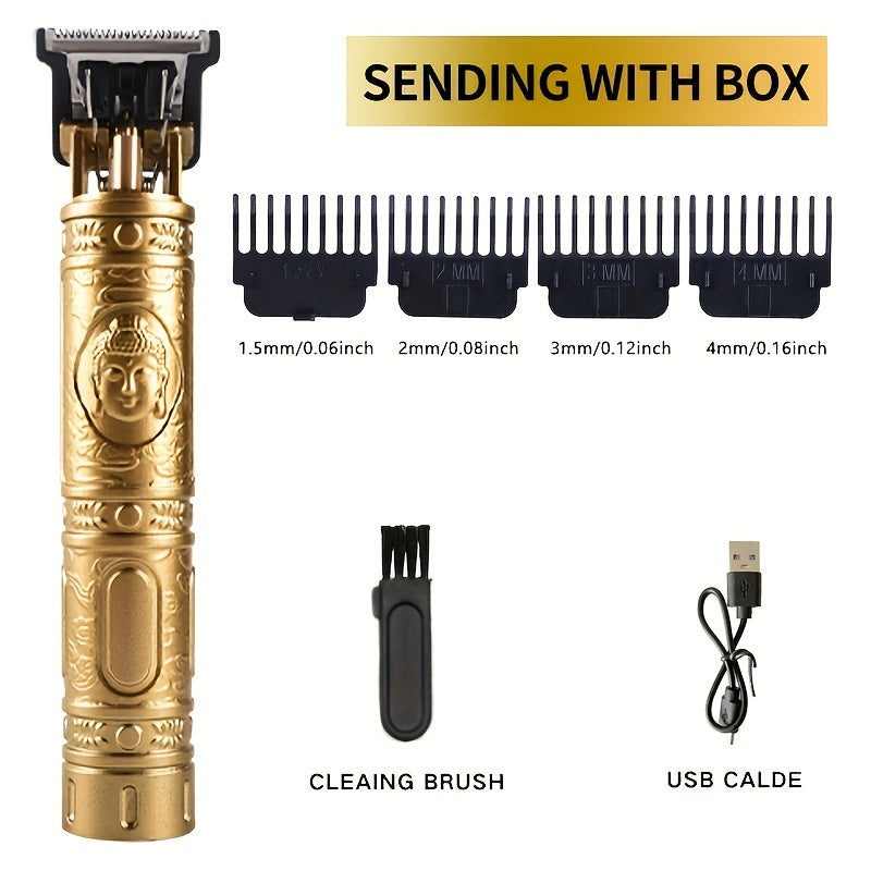 Máquina de cortar cabelo recarregável USB, barbeiro profissional, aparador de cabelo elétrico, barbeador de barba, máquina de corte de cabelo masculino (o melhor presente para pai, amante)