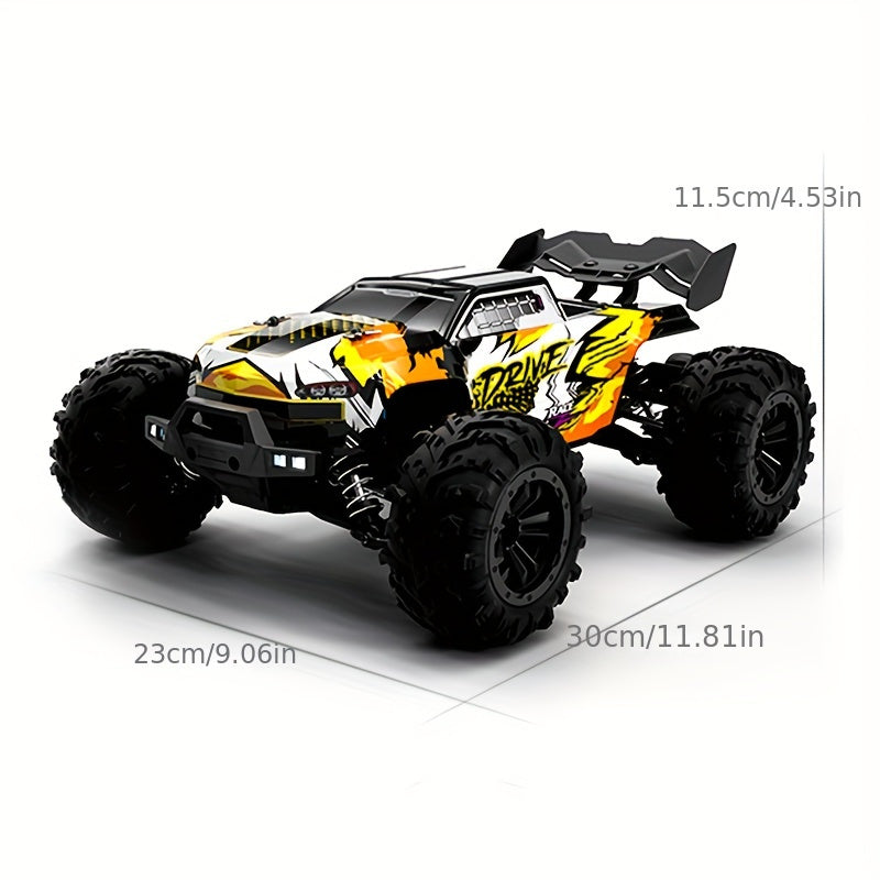 Tout Terrain 4WD Haute vitesse Hors Route Voiture, Conçu Avec Une Structure De Simulation, 2.4G Pleine Proportion Synchrone Système de Contrôle À Distance, Pleine Proportion Throttle \ u002Fsteering, LED Phares, Cadeaux De Noël