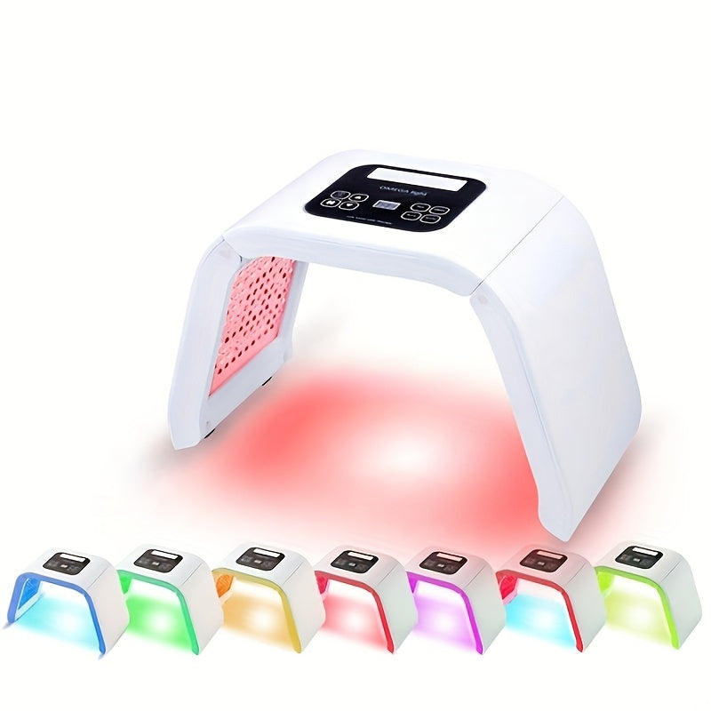 Máquina de terapia de luz LED de 7 cores para cuidados com a pele facial e corporal para mulheres - dispositivo multifuncional de beleza para uso doméstico e em salão de beleza