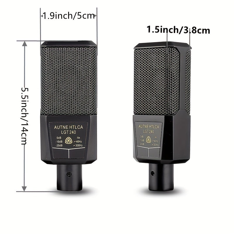 K300 Podcast Equipment Bundle, With Podcast Condenser Microphone, Voice Changer Sound Card With Multiple Sound Effects And LED Light, Prefect For Streaming\u002FPodcasting\u002FGaming\u002FRecording\u002FPC