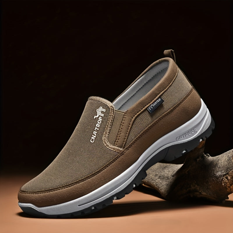 Men's Classic Solid Loafer Shoes: Lightweight, Breathable, Anti-Skid Slip-On Shoes For Outdoor Activities!