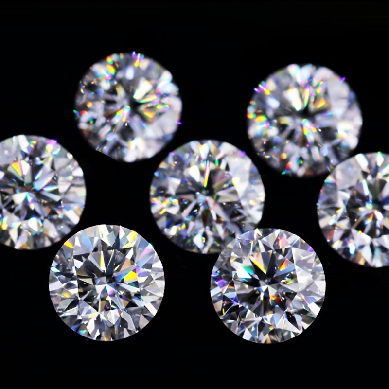 GRA-zertifizierte D-Farbe VVS1 Runde Moissan 2ct 3ct 4ct 5ct mit Zertifikat lose Moissanites für DIY-Schmuck, der lose Moissans herstellt