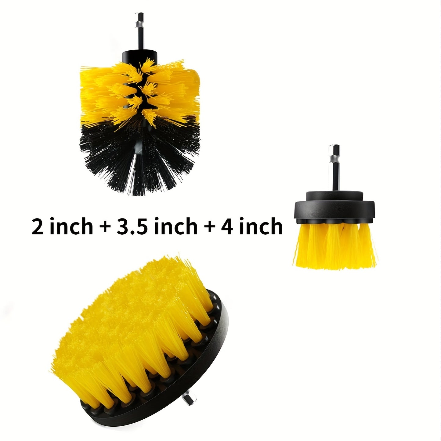 7pcs Drill Brush Attachment Set, Power Scrubber Wash Cleaning Brushes Tool Kit, All Purpose Drill Brush With Extension For Grout Floor, Tub Shower Tile, Bathroom, Kitchen Surface And Car