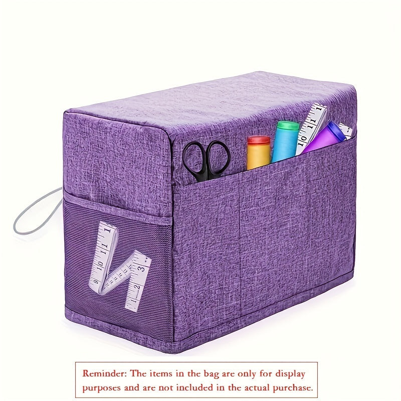 1pc Portable Sewing Machine Cover, Household Sewing Machine Dust Cover, With Sewing Tool Storage Pocket Art Supplies