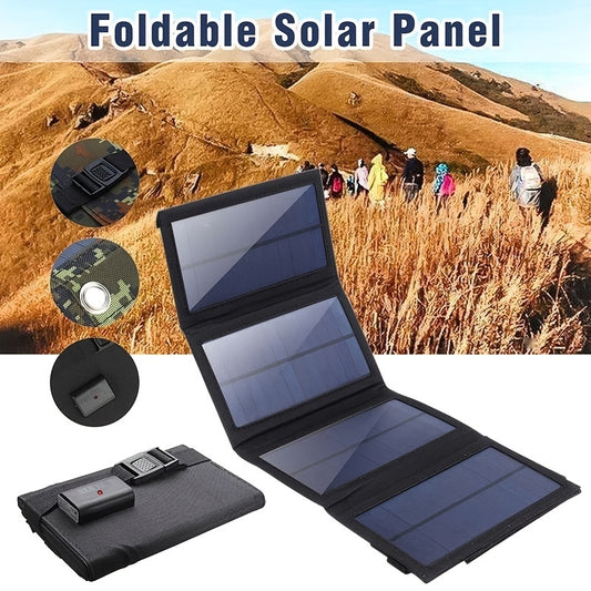 30W Portable Solar Charger - Foldable Solar Panel With USB Port - Charge Up To 5V\u002F1.3A