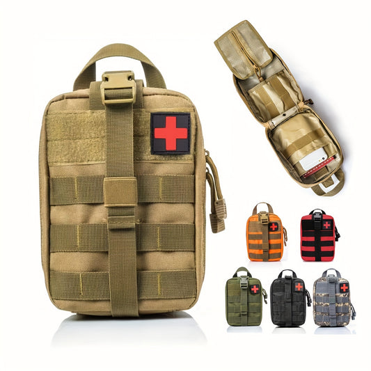 Tactical First Aid Kit - Compact And Portable Molle Pouch For Emergency Medical Supplies - Ideal For Camping, Hunting, Hiking, Home And Car Use