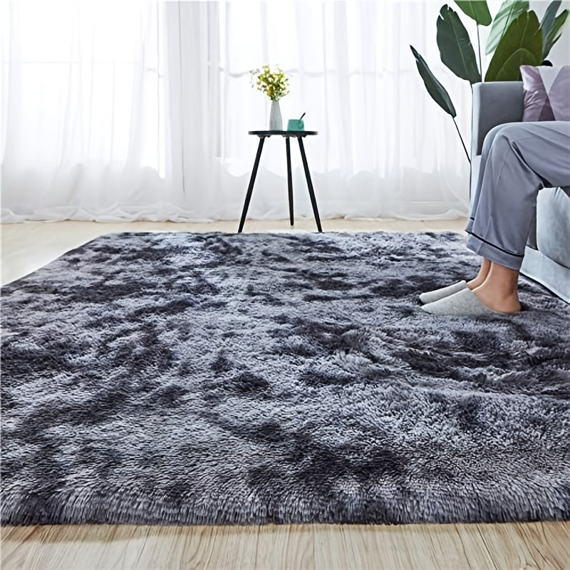 1pc Furry Floor Mat, Modern Bedroom Area Rug Non-Slip Large Fluffy Shaggy Indoor Carpet, For Home Living Room Decor (78.7*110.2in)