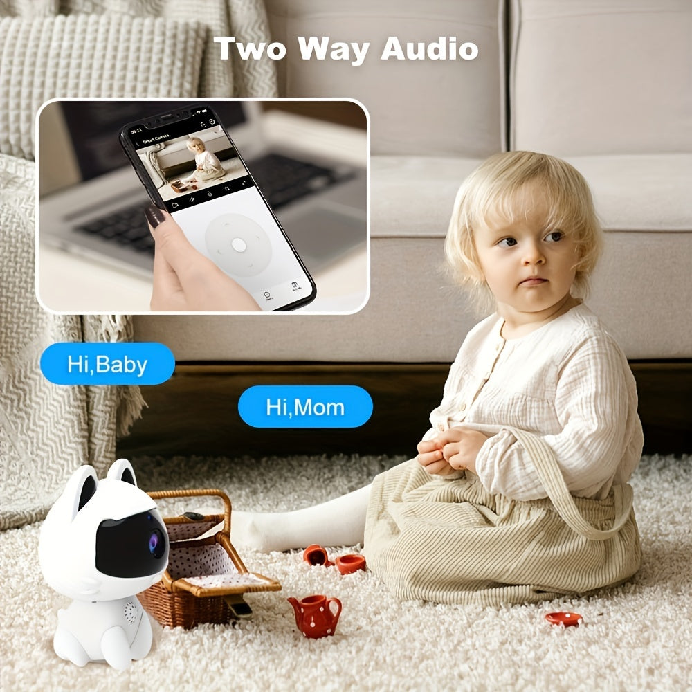 Intelligent Infant Home Monitoring Camera 1080P Wireless Camera Indoor Card Machine With Motion Detection, Sound Detection And Sound Alarm Function