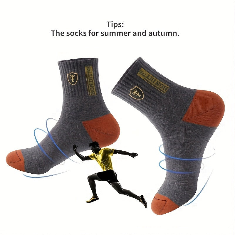 6 Pairs Breathable Moisture Wicking Athletic Socks For Men And Women - Embroidered Design, Ankle Length