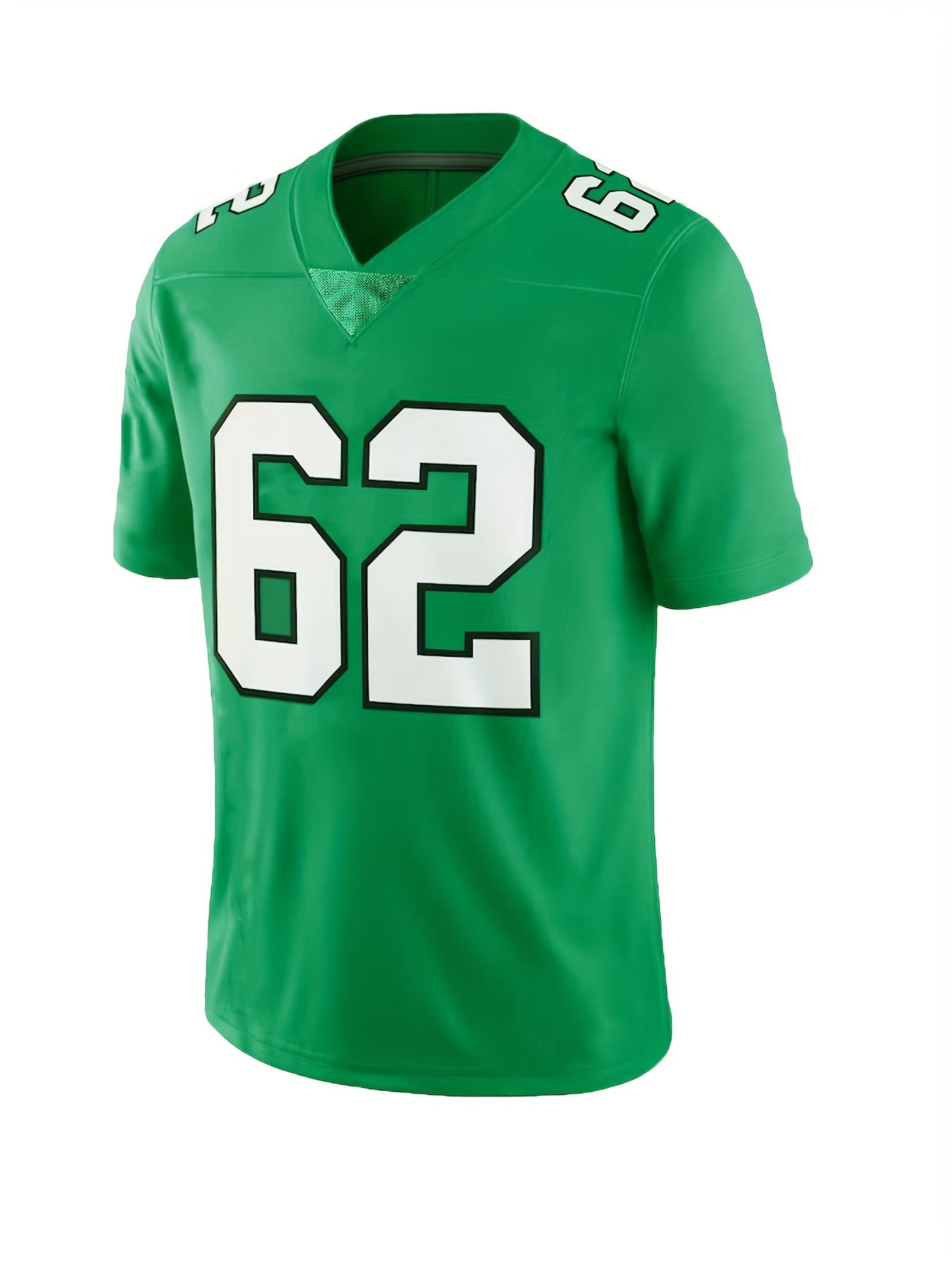 Más tamaño de los hombres #62 impresión gráfica Jersey camiseta para deportes \ u002Ffootball, ropa masculina al aire libre