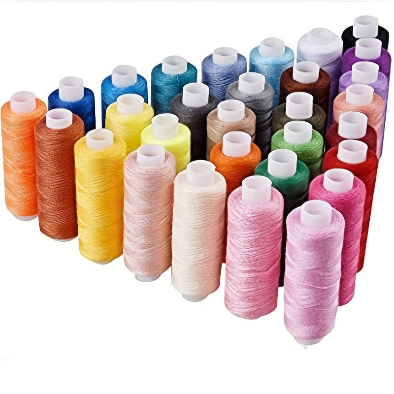 Juego de 60 colores, juego de hilo de coser, juego de hilo de coser para el hogar, hilo de coser de color mixto, 250 yardas cada rollo, accesorios de hilo de coser, regalo ideal para Halloween Navidad Año Nuevo