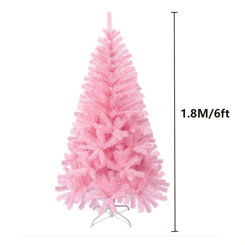 1pc, Christmas Pink Christmas Tree, Household Nude Tree Pink Snow Scene Arrangement, Scene Decor, Festivals Decor, Room Decor, Corridors Decor, Window Decor, Offices Decor, Christmas Decor