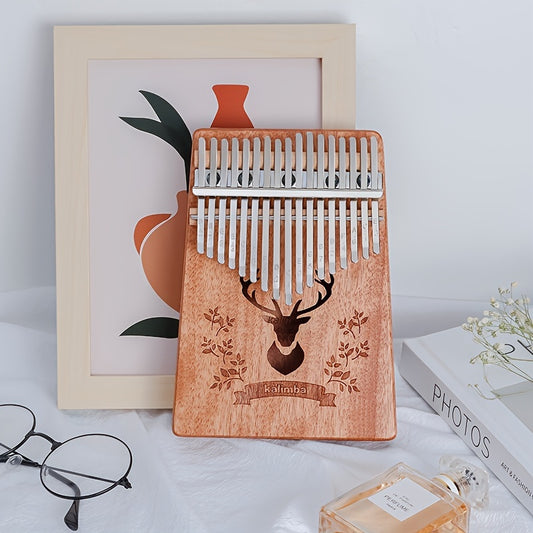 17 Keys Kalimba Thumb Piano Acoustic Finger Piano Music Instrument Mahogany Wood