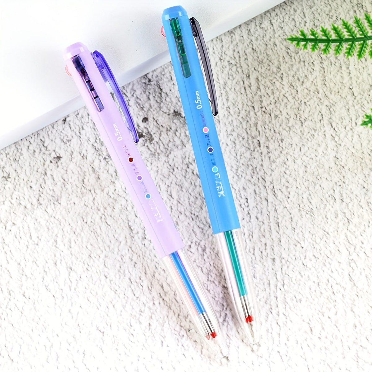 6pcs Retractable Gel Ink Pens: Smooth Writing, Extra Fine Point Tip, 0.5mm, 8 Assorted Colors - Perfect for Journaling, Note Taking & Coloring!