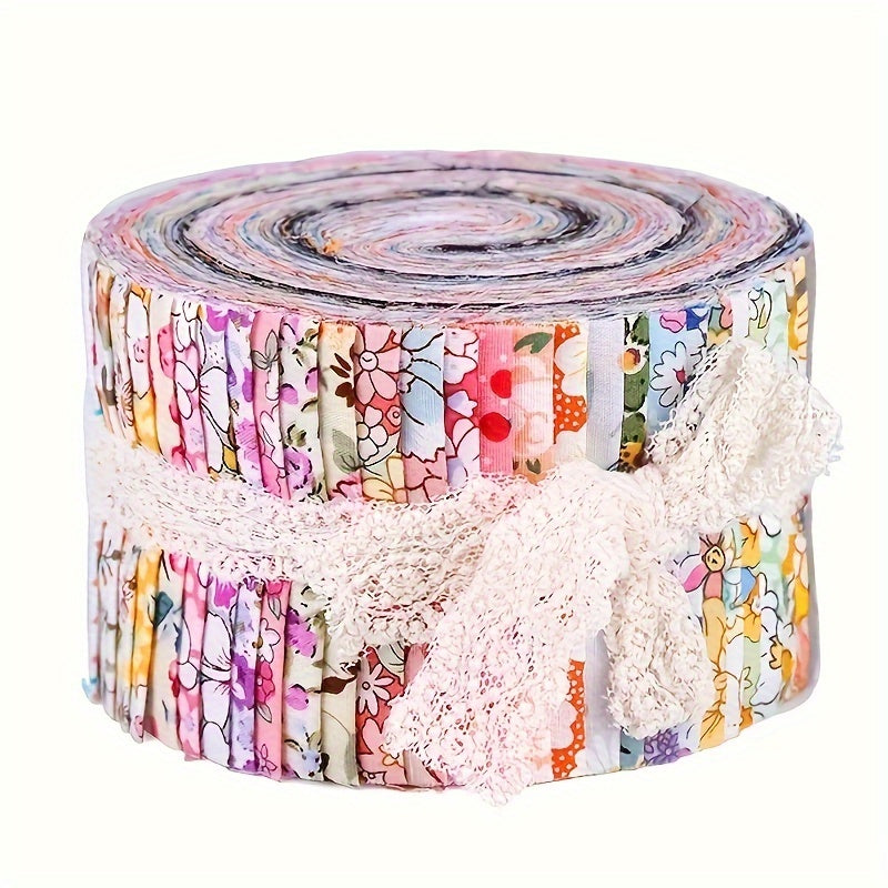 36pcs \u002Froll Jelly Roll Strips Fabric Cotton Blend Quilting Fabric For Patchwork Needlework Cotton Blend Sewing Quilting Printed Fabric Doll Cloth 6.5cm*50cm\u002F2.55in*19.7in