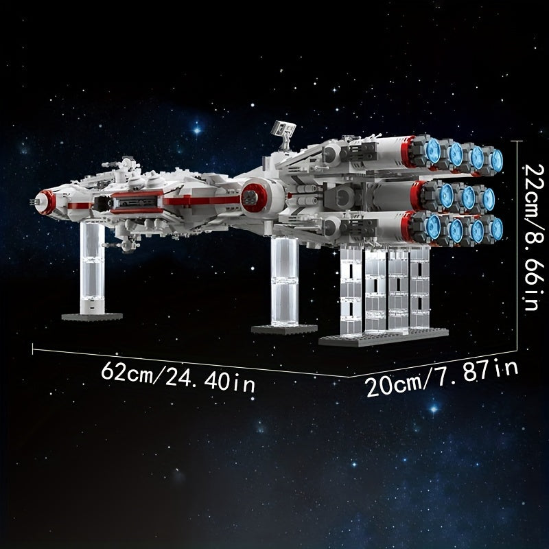 2833 Pieces Of Interstellar Series Large Space Battleship Building Block Decorations, With High Difficult Assembly Three-dimensional Collection Model, DIY Fun Holiday\u002FBirthday Gift