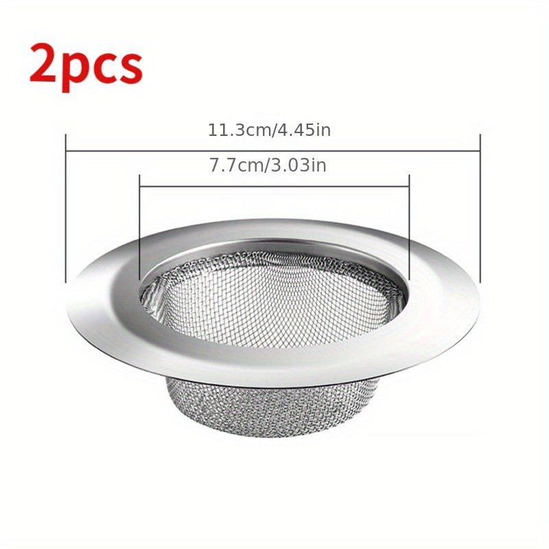 2pcs Kitchen Sink Strainer, Stainless Steel Sink Drain Strainer, Large Wide Rim 4.5\