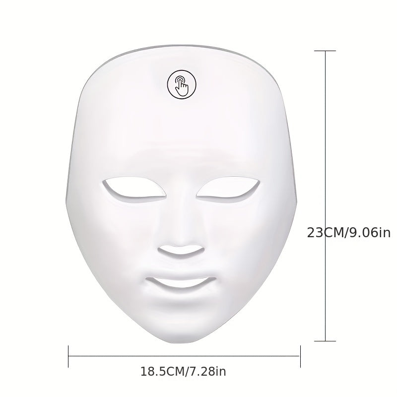 7 colores inalámbrico LED mascarilla terapia fotón USB recarga máscara facial para resistir el envejecimiento rejuvenecimiento de la piel cuidado de la piel dispositivo de belleza