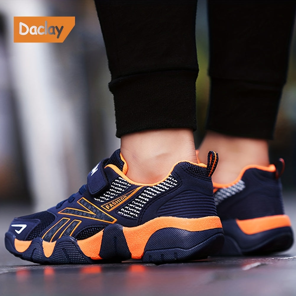 Daclay Boys Breathable Sports Shoes For Running And Jogging, Children's Anti-skid Tennis Shoes Gymnastics Shoes