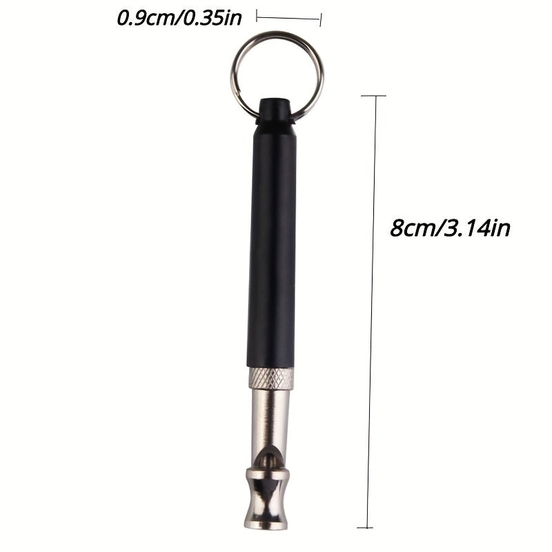 2pcs Stop Barking Dog Whistle, Silbato de perro silencioso ultrasónico ajustable, Silbato profesional del entrenamiento del perro de la recuperación