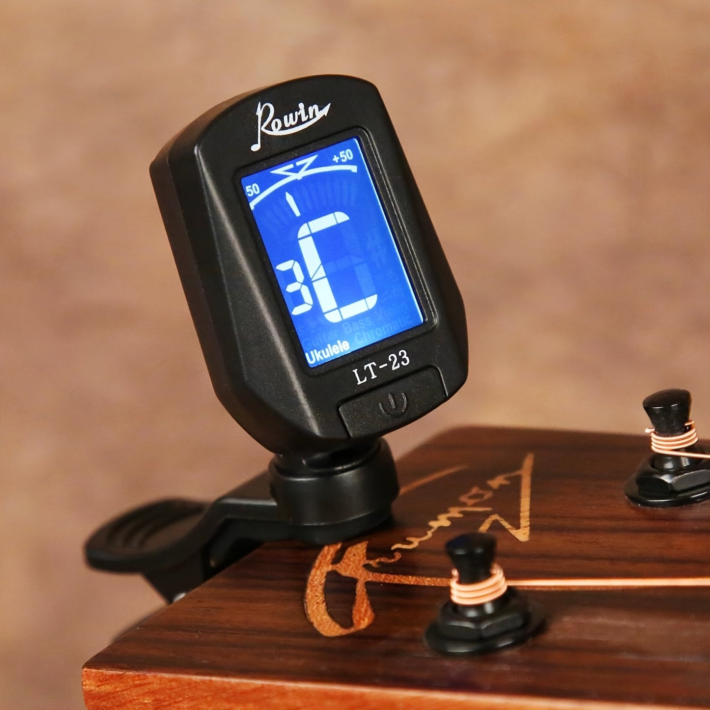 Professional Clip On Guitar Tuner For Acoustic Guitar, Electric Guitar, Bass Guitar, Violin, Ukelele, Mandolin, Banjo And Chromatic Tuning Modes For All Stringed Instruments- Tuner