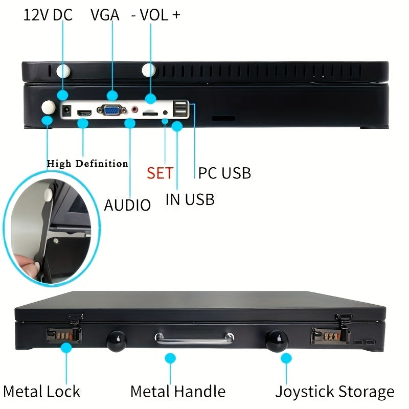 Máquina de jogo 27 ips 2k, fliperama doméstico, videogame retrô clássico, jogo de arcade e console, jogo de esportes de quebra-cabeça de luta e ação