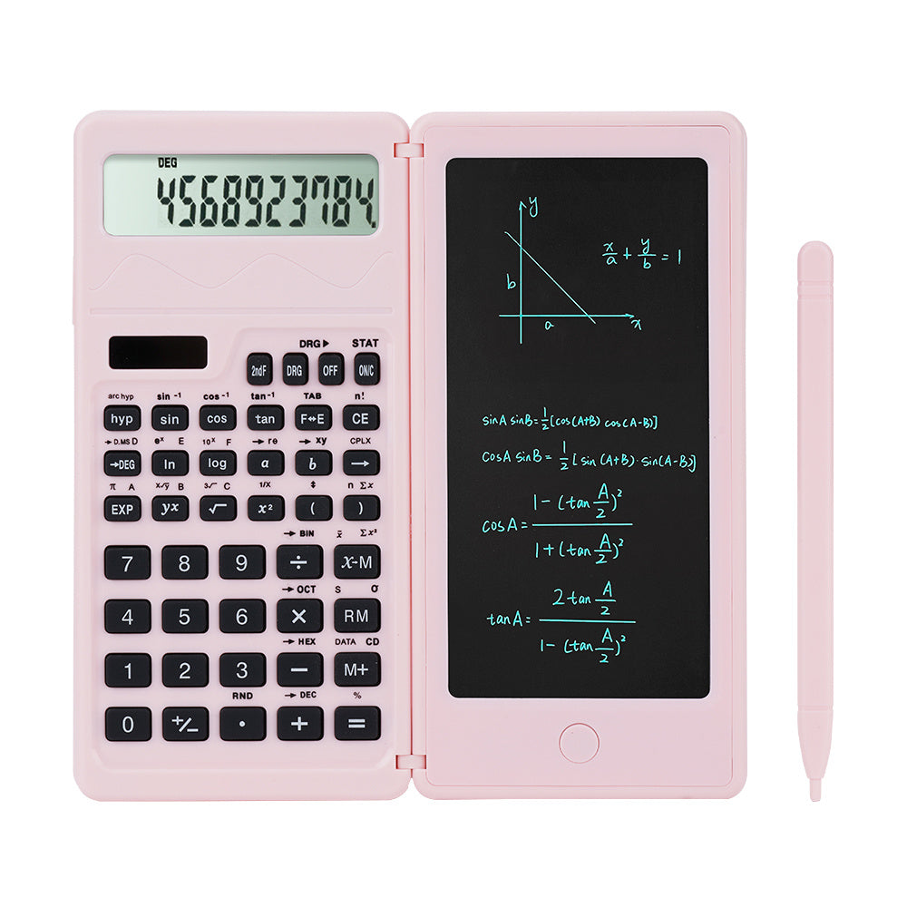 Solar Scientific Calculators,Multi-functional Pink Kawaii Calculator With Algebra, Trigonometry, And Calculus, Suitable For Students, Teachers, &Business Professionals, School Supplies (Pink)