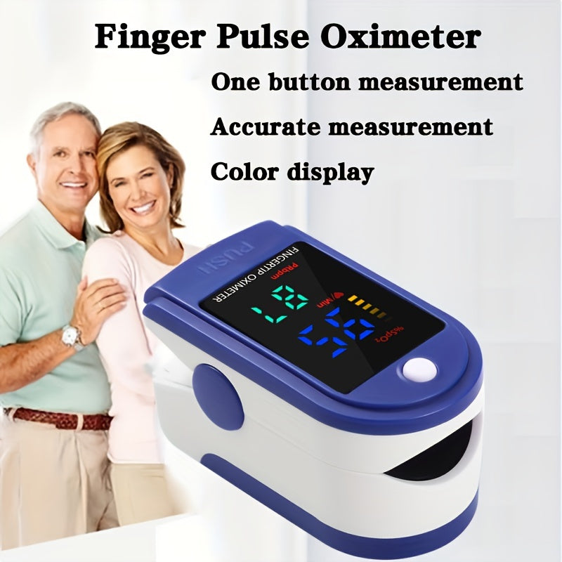 1pc Fingertip Pulse Oximeter, LCD Digital Display, For Gauging Pulse Rate Blood Oxygen Home Health Care Blood Pressure Monitor Oximetr, Without Battery