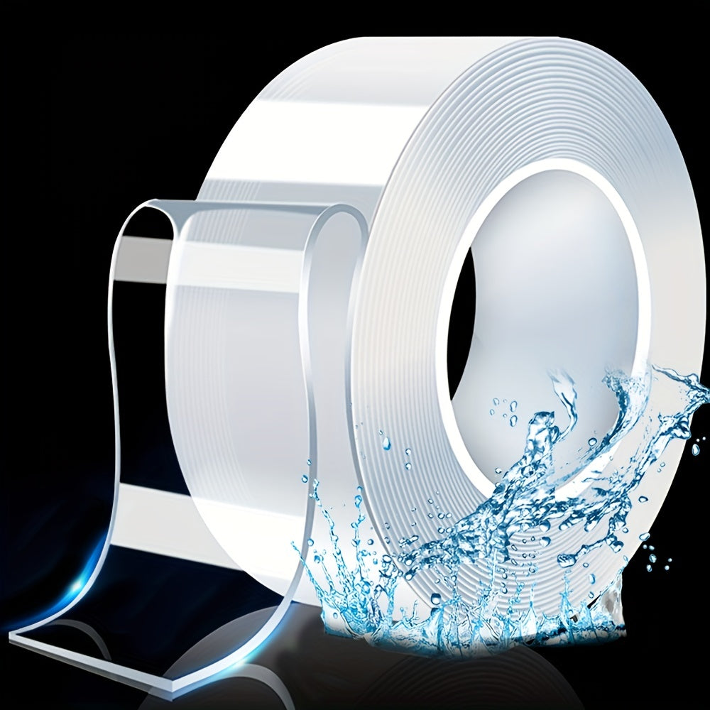 90 Rolls, 393.7 Inch Long And 5 Centimeters Wide, Large Size Double-sided Tape For Outdoor And Office Use, Strong Adhesive Tape, Transparent Tape, Home And Office Washable Adhesive, Nano Invisible