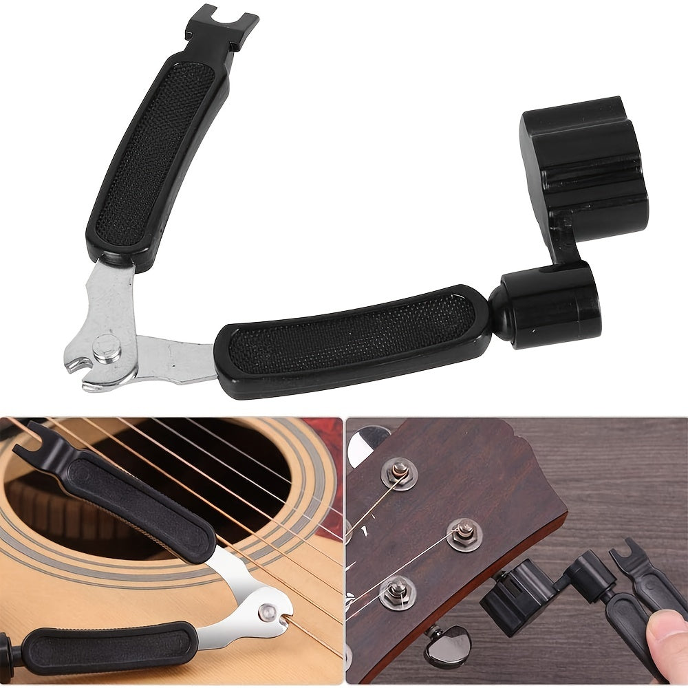 Kit completo de manutenção de guitarra com 20 peças - inclui enrolador de corda, régua de ação, lixa de traste e muito mais para reparos e cuidados fáceis