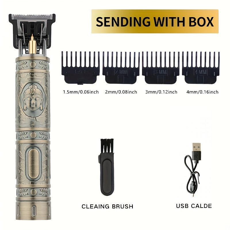 Máquina de cortar cabelo recarregável USB, barbeiro profissional, aparador de cabelo elétrico, barbeador de barba, máquina de corte de cabelo masculino (o melhor presente para pai, amante)